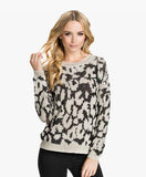Printed Off-Shoulder Blouson Top